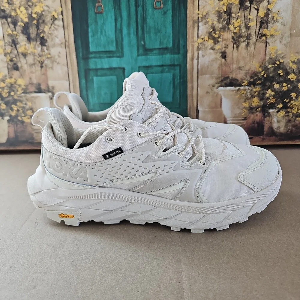 HOKA ONE ONE Women's Ancapa Low‎ GTX Sneakers Eggnog / Shifting Sand 10.5 US